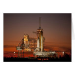 Atlantis awaiting the mission into space greeting cards