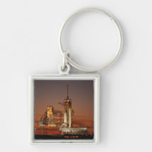 Atlantis awaiting the mission into space key chain