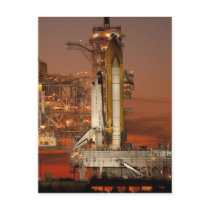 Atlantis awaiting the mission into space post card
