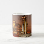 Atlantis awaiting the mission mugs