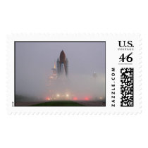 Atlantis in early dawn fog. postage by moxieann Atlantis in early dawn fog. postage