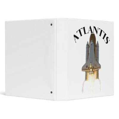Atlantis rocket ring binder by DODGERFL