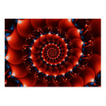 Atlantis seashell (orange) business card