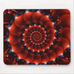 Atlantis seashell (orange) mouse pad