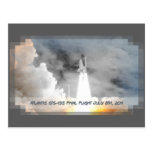 Atlantis Space Shuttle STS-135 Last Flight Postcard