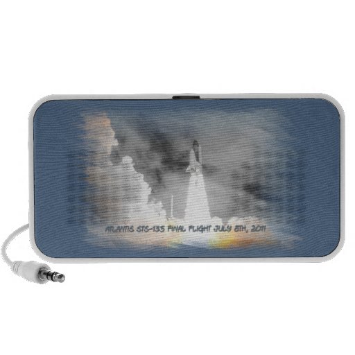 Atlantis Space Shuttle STS-135 Last Flight Travelling Speaker