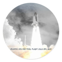 Atlantis Space Shuttle STS-135 Last Flight Sticker