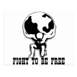 Atlas Fight To Be Free Postcards