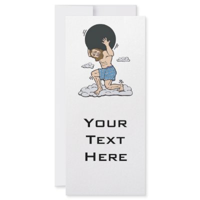 atlas holding bowling ball rack card template by sports_shop