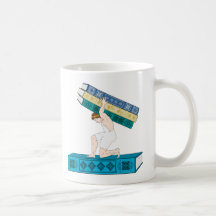 Atlas Holding Stack of Books Mug