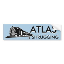 Atlas is Shrugging bumper stickers by OBumper Atlas is Shrugging bumper stickers