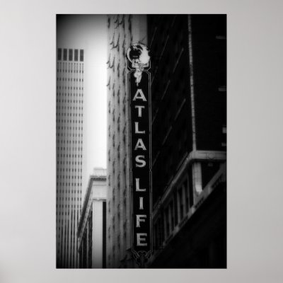 Atlas Life, Tulsa, Oklahoma. Derrick W. Black Print by derrickblack