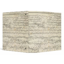 Atlas Map of Rivers Vinyl Binder