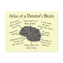 Atlas of a Dentist's Brain Post Card