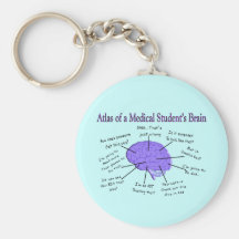Atlas of a Medical Student's Brain #2 Keychain
