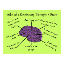 Atlas of a Respiratory Therapist's Brain Post Cards