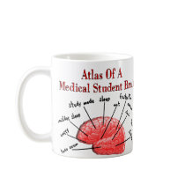 Atlas of Medical Student Brain Coffee Mugs