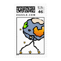 Atlas postage stamp by elledeegee Atlas postage stamp