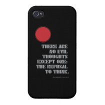 Atlas Shrugged Quote Black iPhone 4/4S Cover
