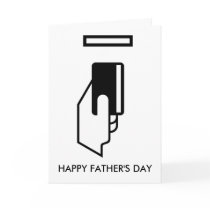 ATM, HAPPY FATHER'S DAY GREETING CARD