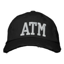 ATM hat embroidered hats by JimmyFlame ATM hat embroidered hats