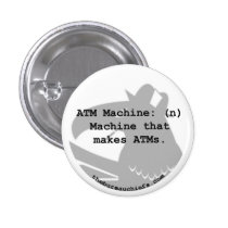 ATM Machine 1.25" Button buttons