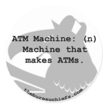 ATM Machine Sticker