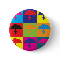 Atmospheric Sciences Pop Art buttons