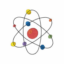 Atom embroidered shirts by ZazzleEmbroidery Atom embroidered shirts