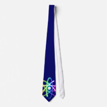 Atom (glow) - Dark blue Tie