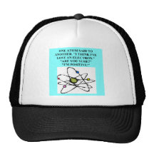 atom lost an electron physics joke hats