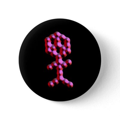Atom Man Pinback Buttons by chic_geek