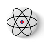 atom nucleus chemistry pinback button