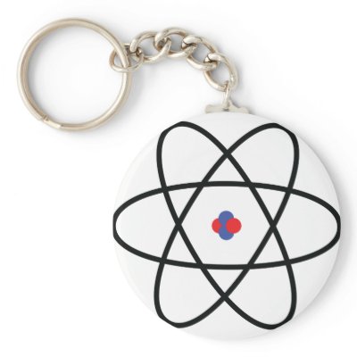 atom nucleus chemistry keychain by TomaniacLines