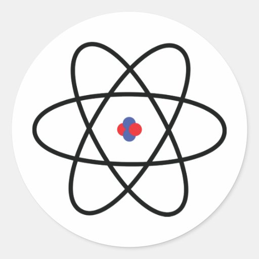 atom nucleus chemistry stickers