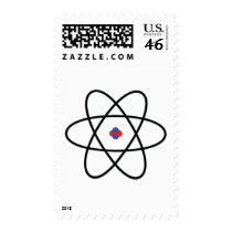 Atom Nucleus Postage Stamps