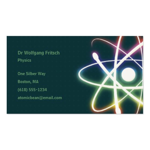 Atom - Scientist Business Card