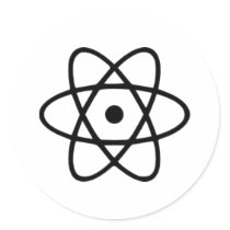 Atom Round Sticker