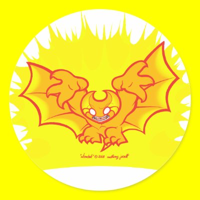 atombat atomised red outline Sticker by atombat