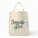 Atomic 1950s retro Diva tote bag