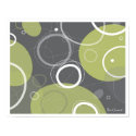 Atomic Age Abstract in Olive Poster posters