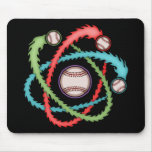 Atomic Baseball Mouse Pads