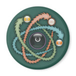 Atomic Billiards Refrigerator Magnets
