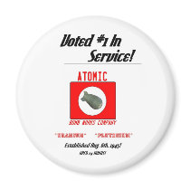 "Atomic Bomb Works" Magnets