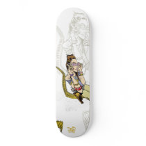 Atomic Cowboy Skate Deck skateboards by 40ozcomics Atomic Cowboy Skate Deck skateboards