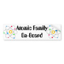 Atomic Family bumper stickers by mrscase Atomic Family bumper stickers