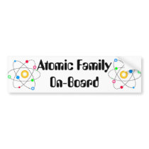 Atomic Family bumper stickers by mrscase Atomic Family bumper stickers