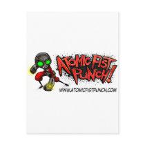 ATOMIC FIST PUNCH POSTCARD
