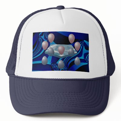 Atomic orbitals in cyclic dimension trucker hat by inspirelove