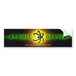 Atomic Oyster "glowing logo" bumper sticker